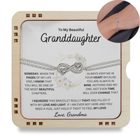 To Granddaughter : Always Keep Me In Your Heart Bracelet