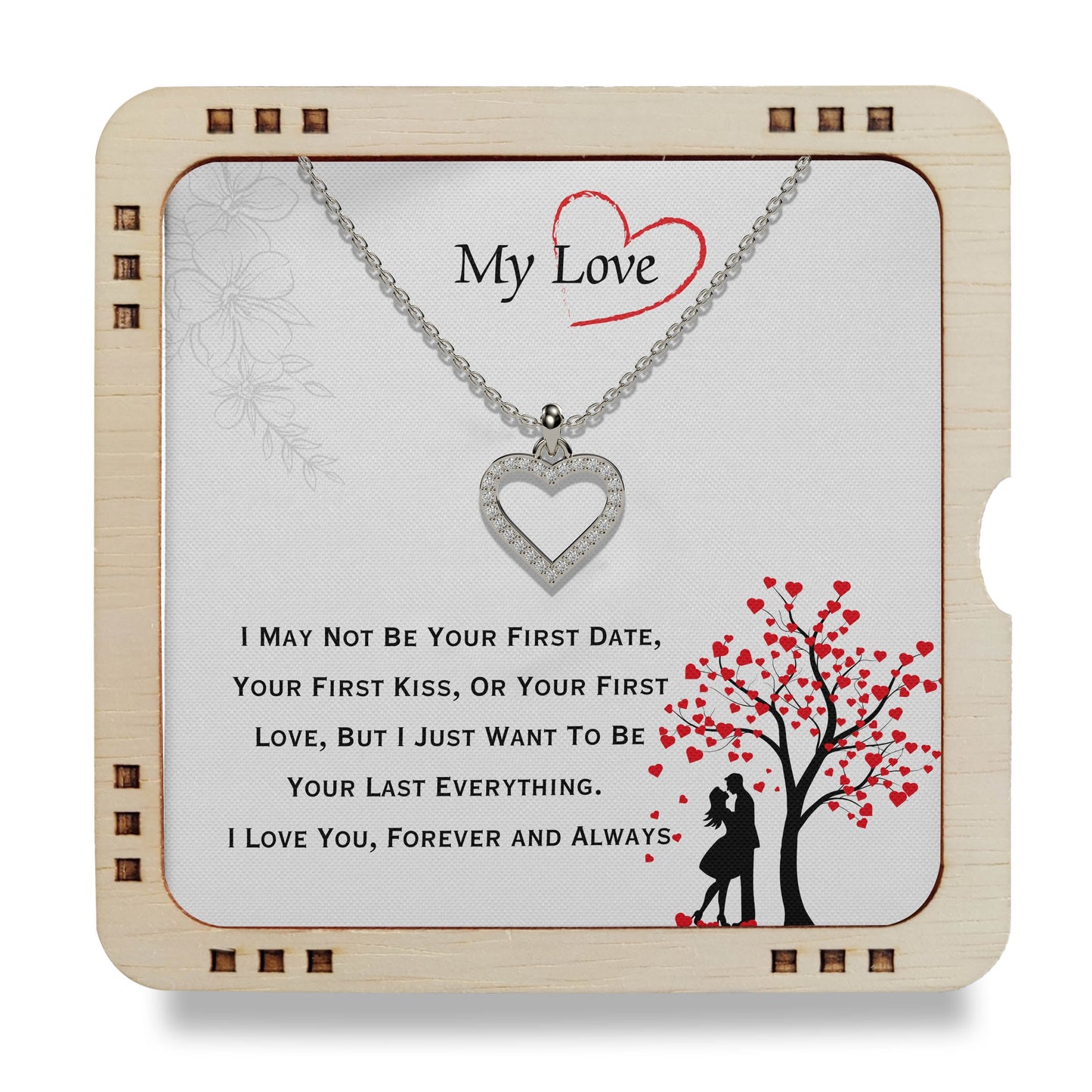925 Sterling Silver Necklace My Love - I Just Want To Be Your Last
