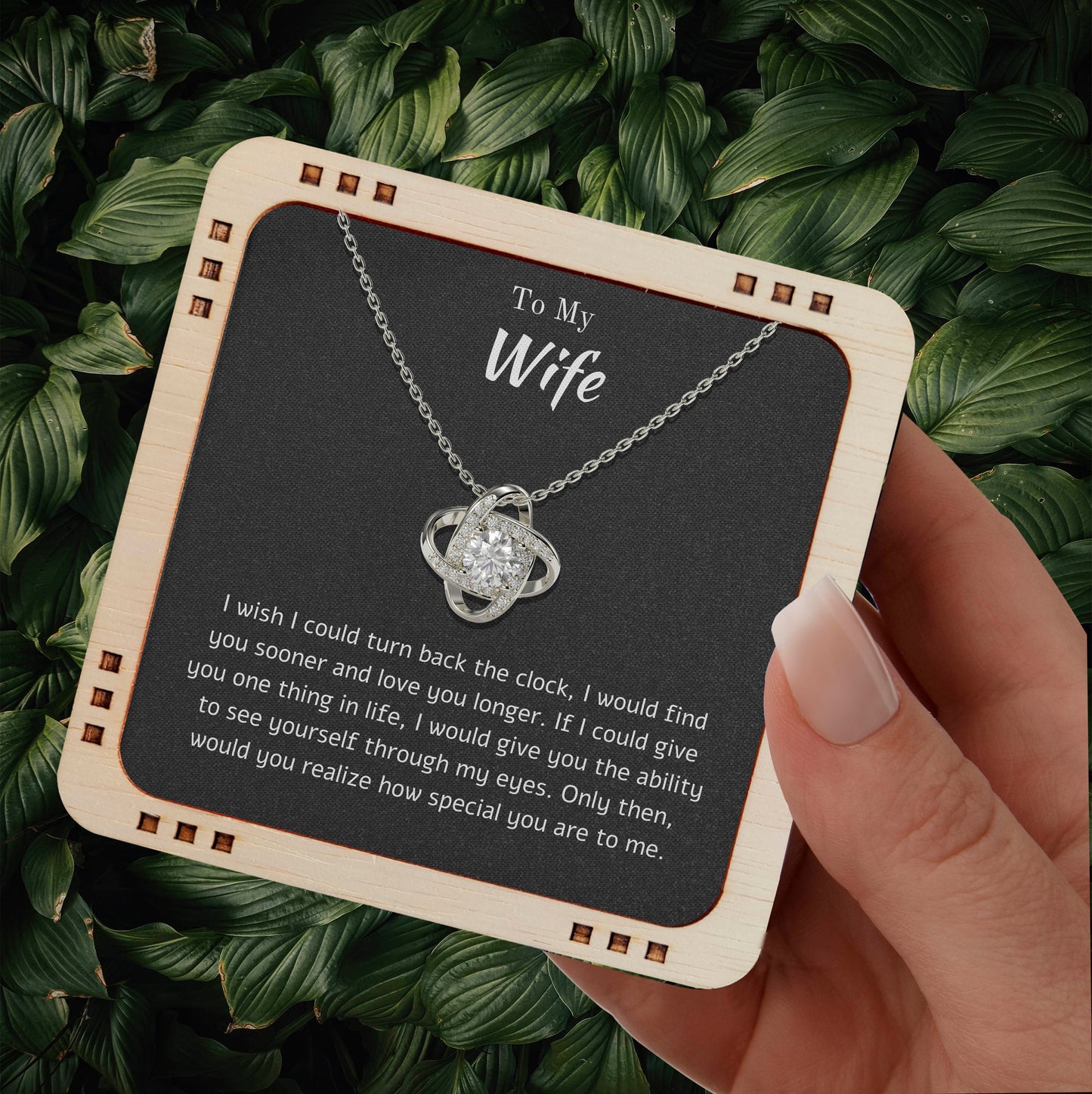 18K Gold Plated Necklace To My Wife - You realize how special you are to me