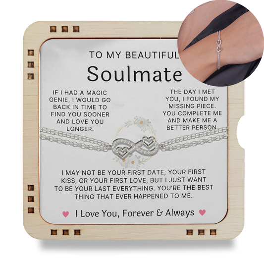 To Soulmate - I Love You Forever Infinity Bracelet