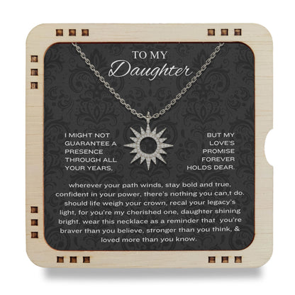 925 sterling silver Necklace To My Daughter - Confident in your power