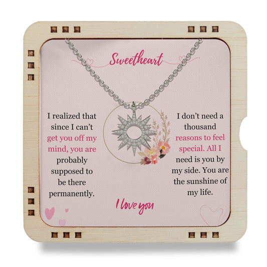 Sweetheart- I realized that since I can’t get you off my mind