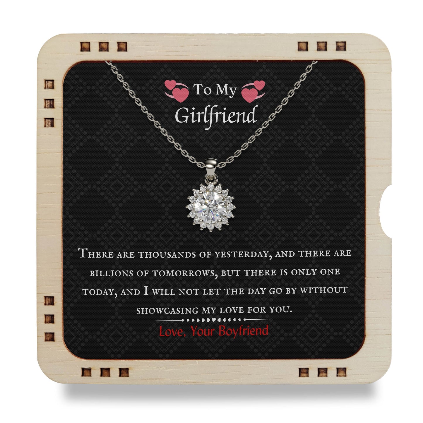 To My Girlfriend- 925 Sterling Silver Necklace My Love For You