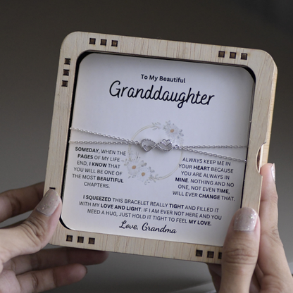 To Granddaughter : Always Keep Me In Your Heart Bracelet